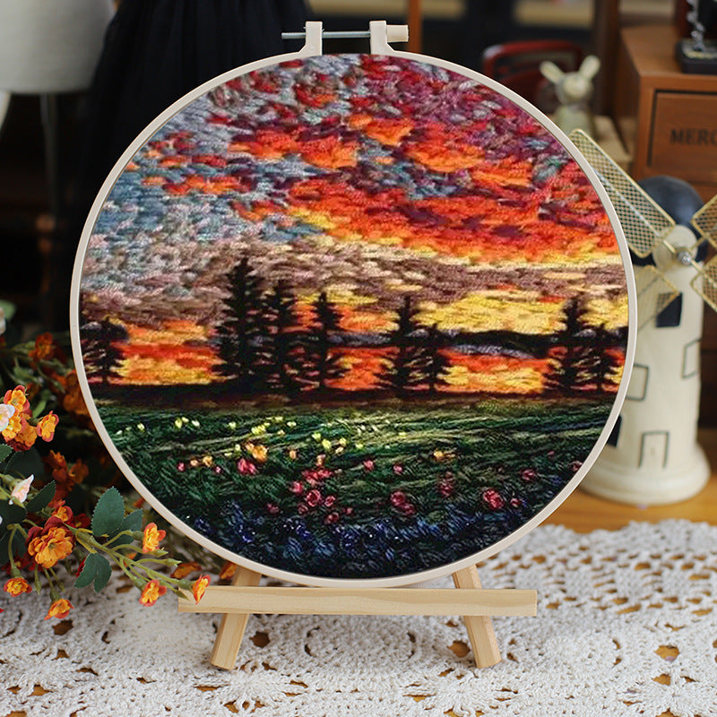 Landscape Embroidery DIY Kit