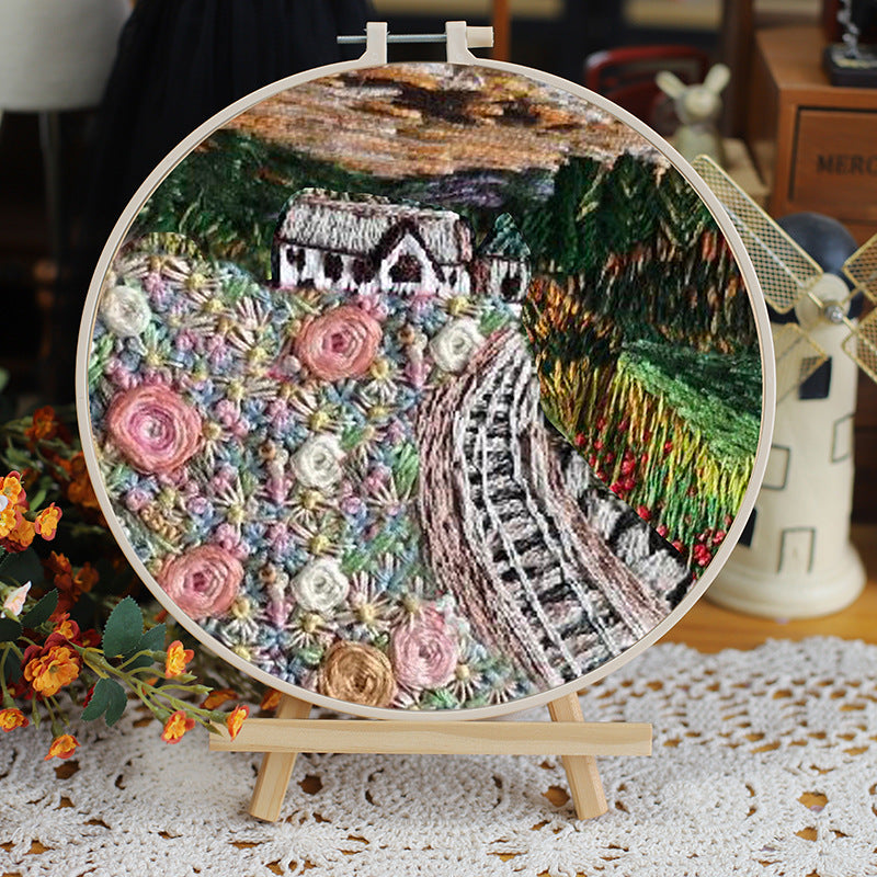 Landscape Embroidery DIY Kit