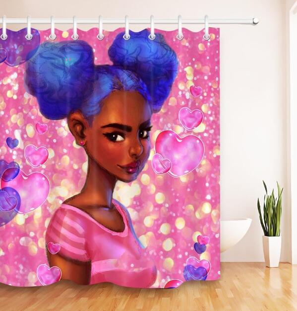 African Art Graffiti Shower Curtain