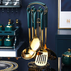 7 Piece Silicone and Stainless Utensil Set