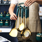 7 Piece Silicone and Stainless Utensil Set