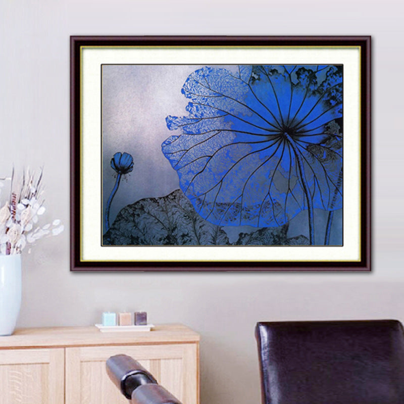 Blue Lotus Cross Stitch Kit