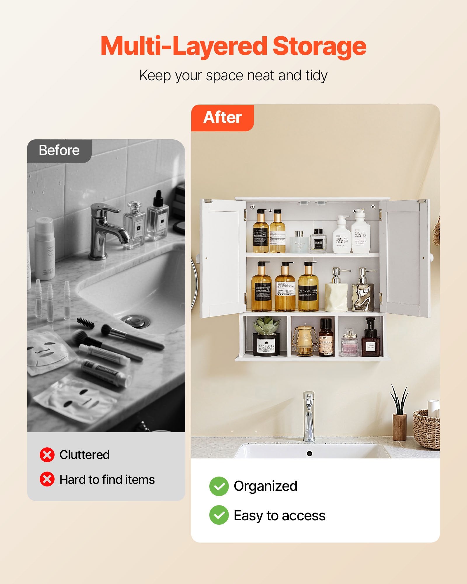 Wall Mounted Bathroom Storage Cabinet