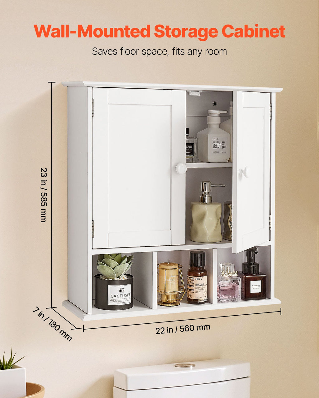 Wall Mounted Bathroom Storage Cabinet