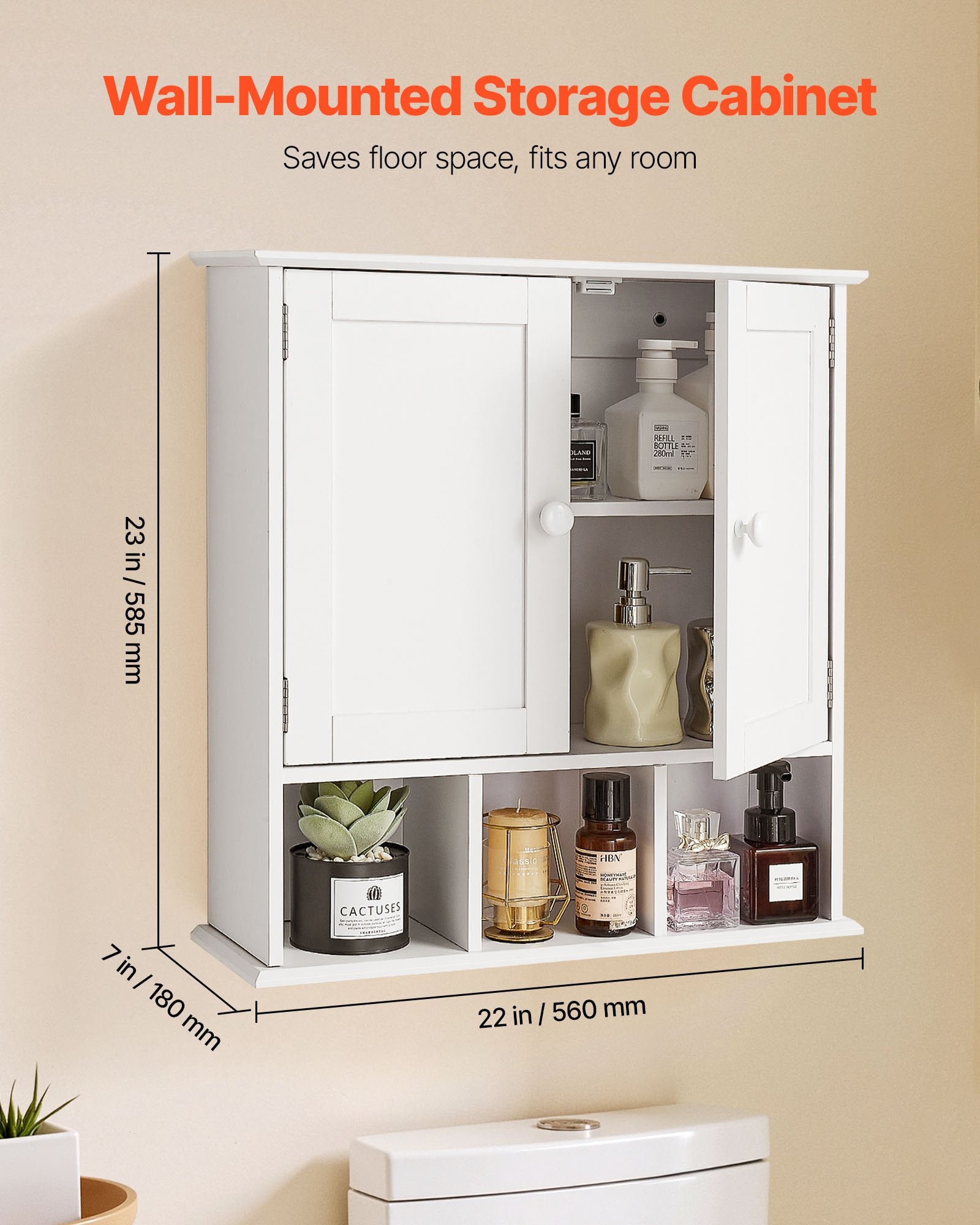 Wall Mounted Bathroom Storage Cabinet