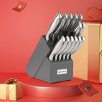 15 Piece Kitchen Knife Set with Block