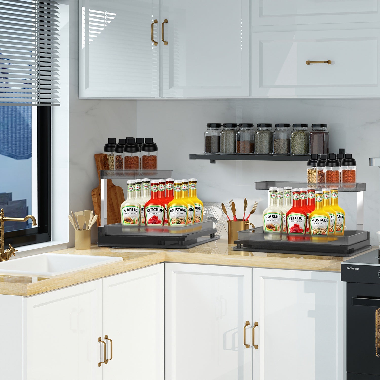 Under Sink Pull Out Cabinet Organizer