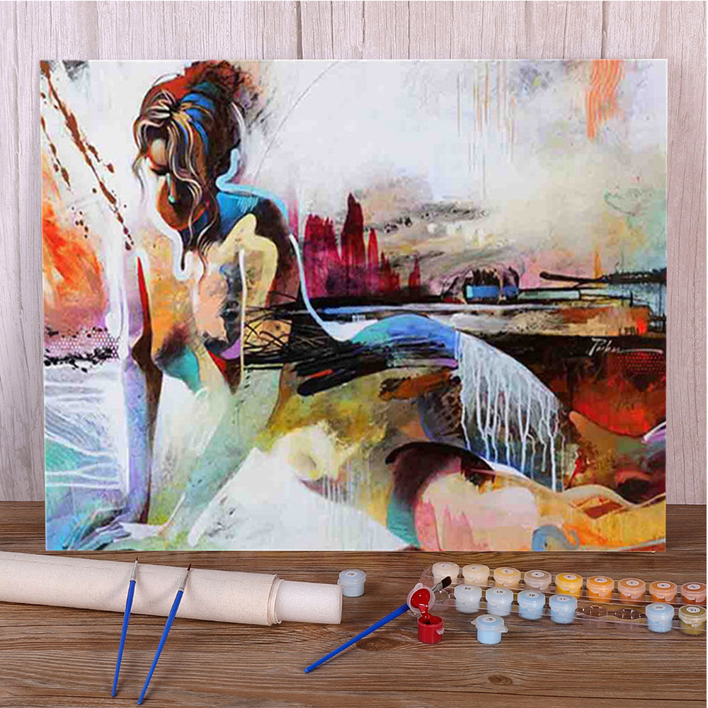 Abstract Paint by Numbers Art Kit