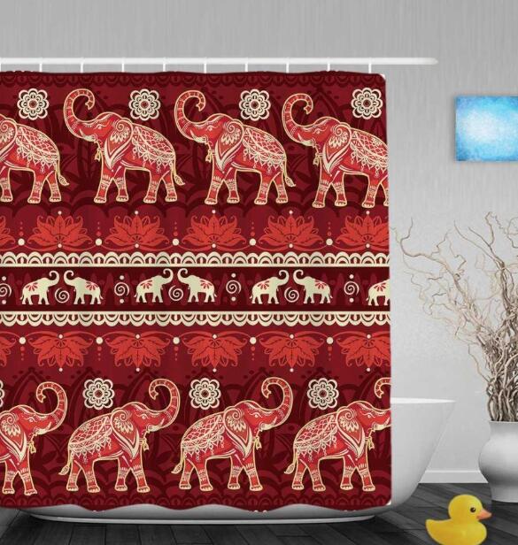 African Art Graffiti Shower Curtain