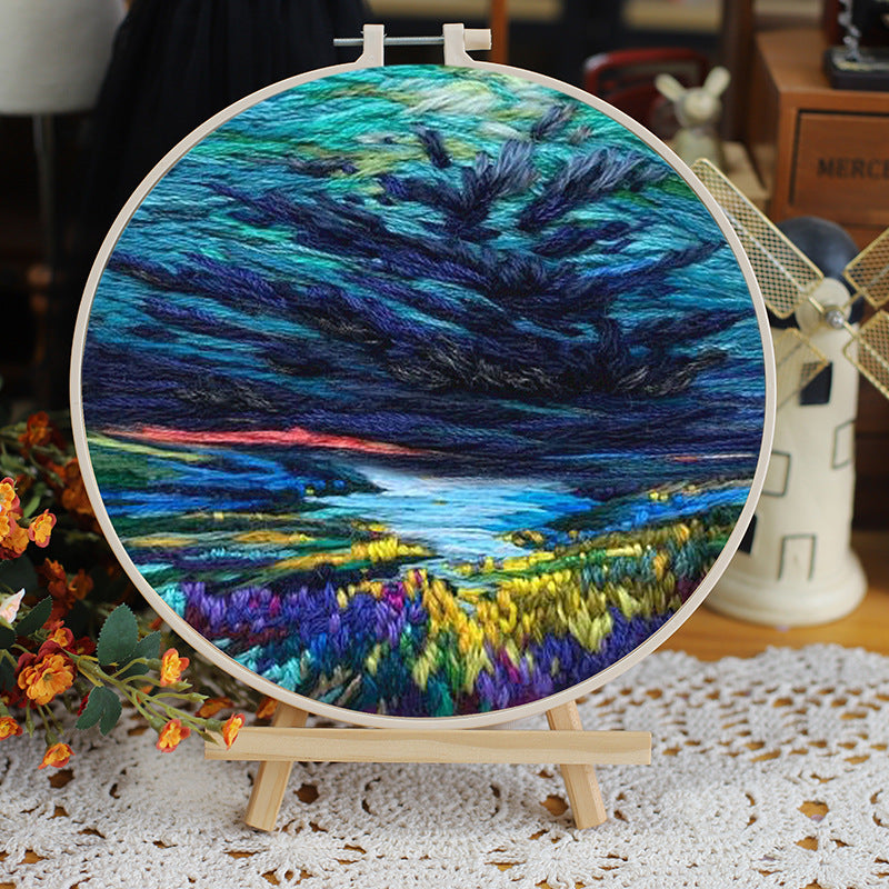 Landscape Embroidery DIY Kit