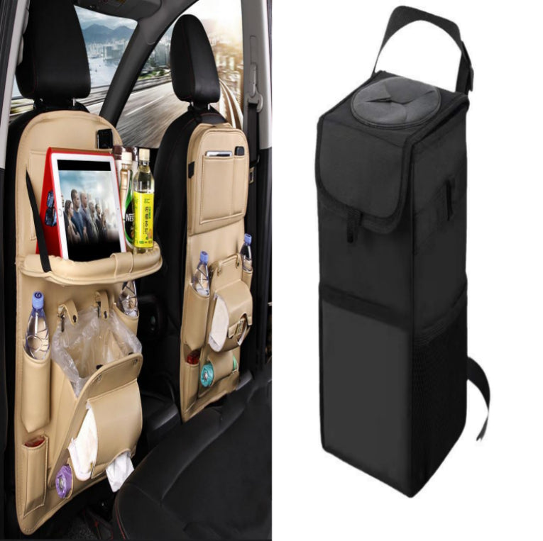 PU Leather Car Seat Back Organizer