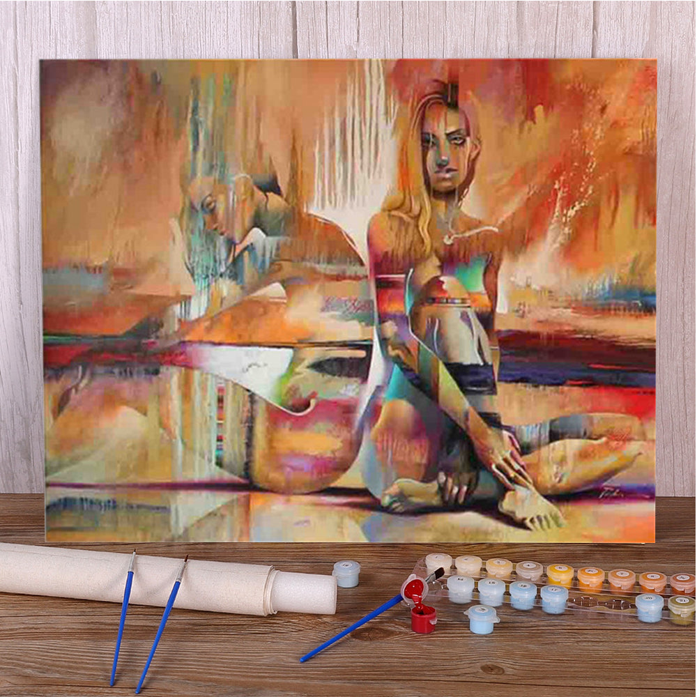 Abstract Paint by Numbers Art Kit