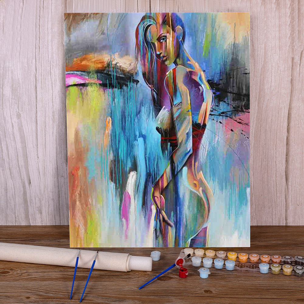 Abstract Paint by Numbers Art Kit