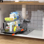 Under Sink Pull Out Cabinet Organizer