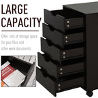 Rolling File Cabinet with 5 Drawers