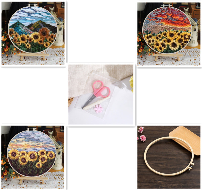 Landscape Embroidery DIY Kit