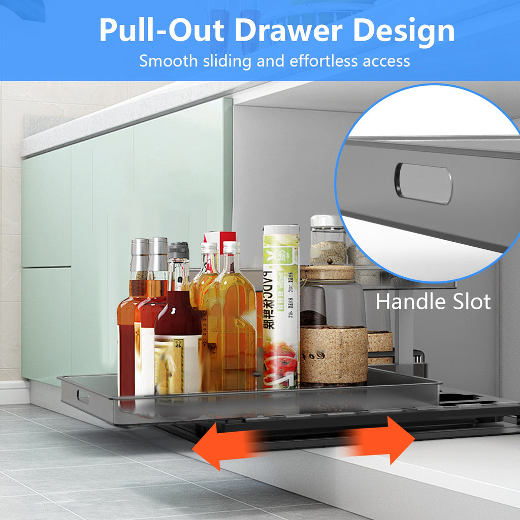 Under Sink Pull Out Cabinet Organizer