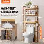 Over the Toilet Storage bamboo Rack
