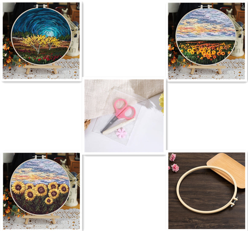Landscape Embroidery DIY Kit