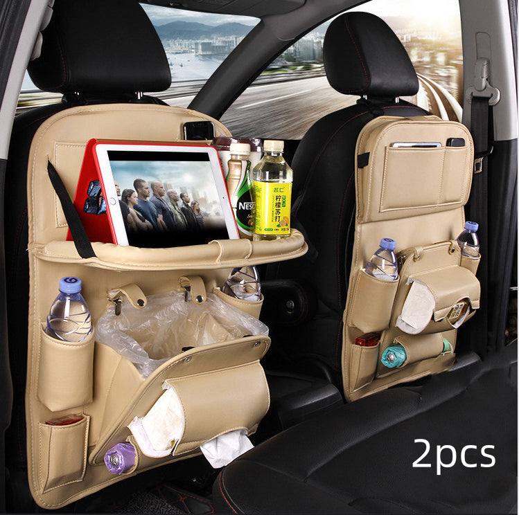 PU Leather Car Seat Back Organizer