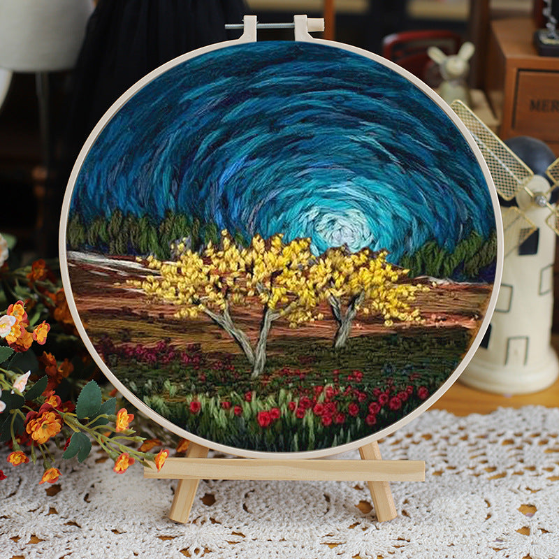 Landscape Embroidery DIY Kit