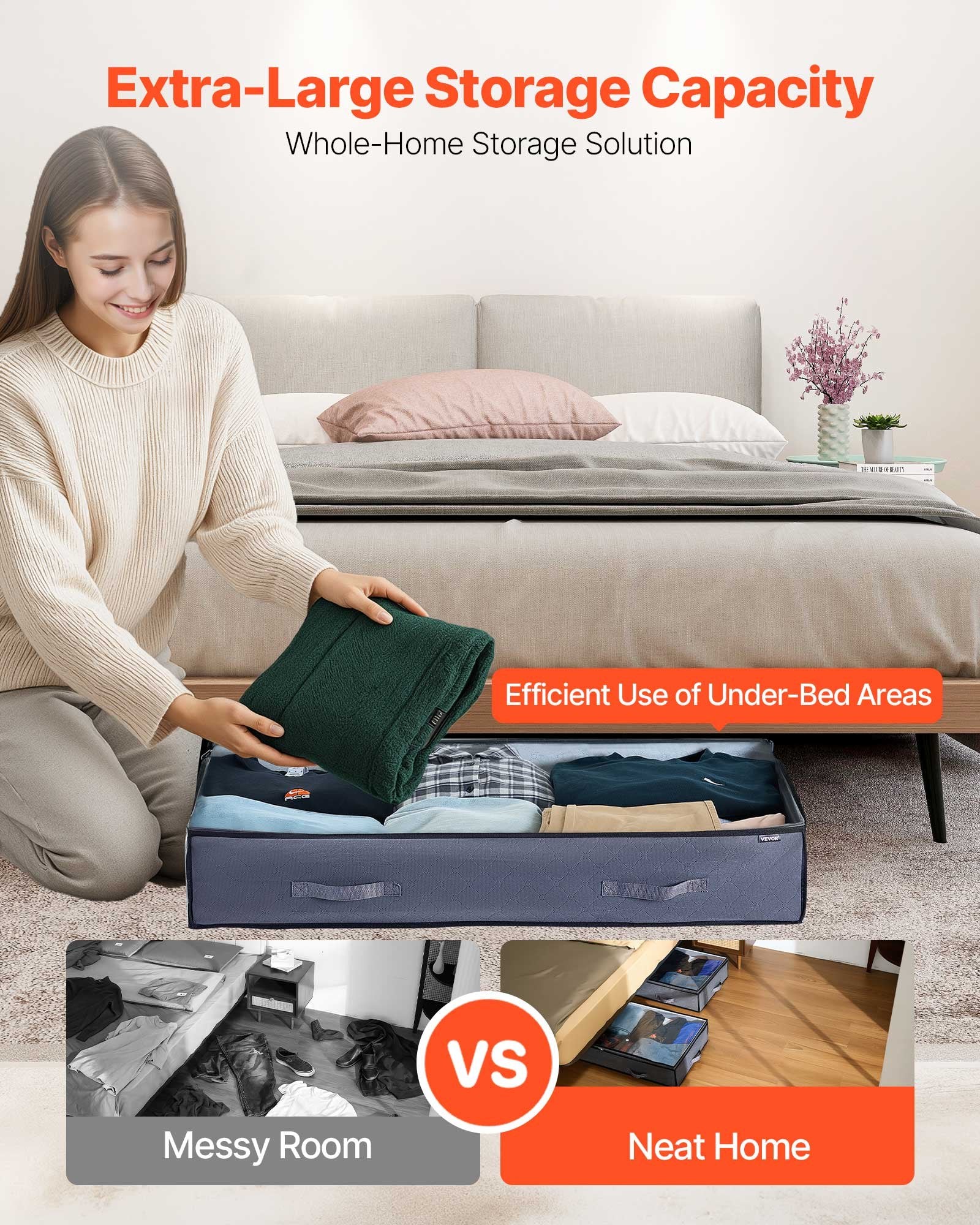 Under Bed Storage Containers with Clear Lids