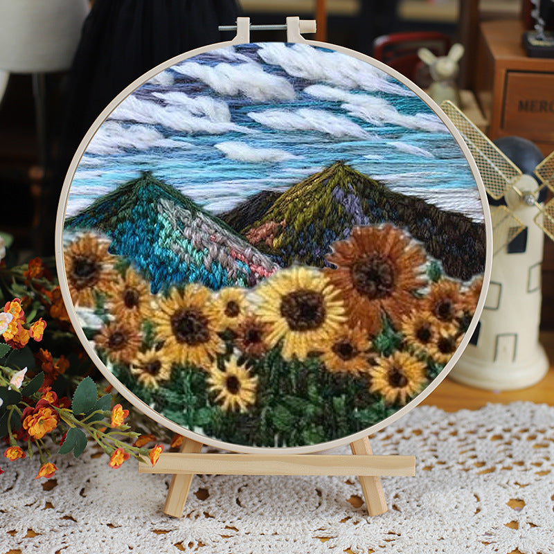 Landscape Embroidery DIY Kit
