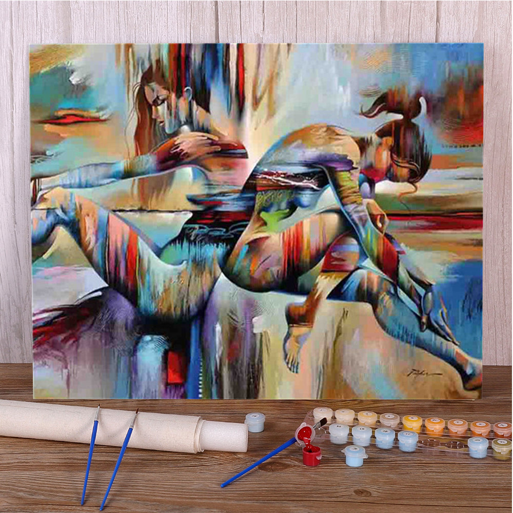 Abstract Paint by Numbers Art Kit