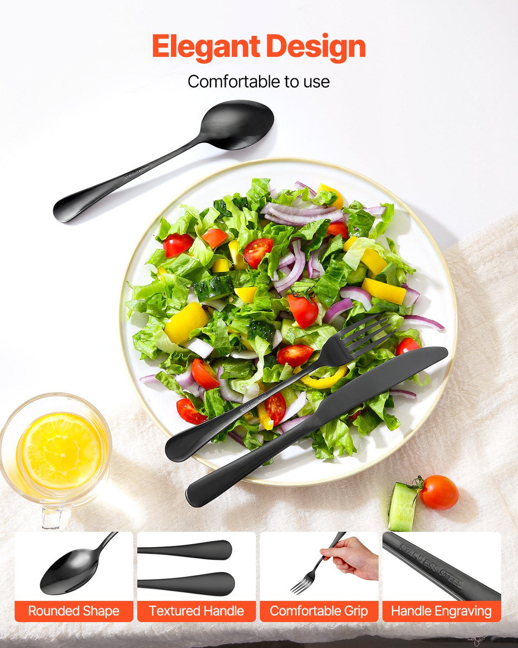 30 Piece Stainless Steel Cutlery Set