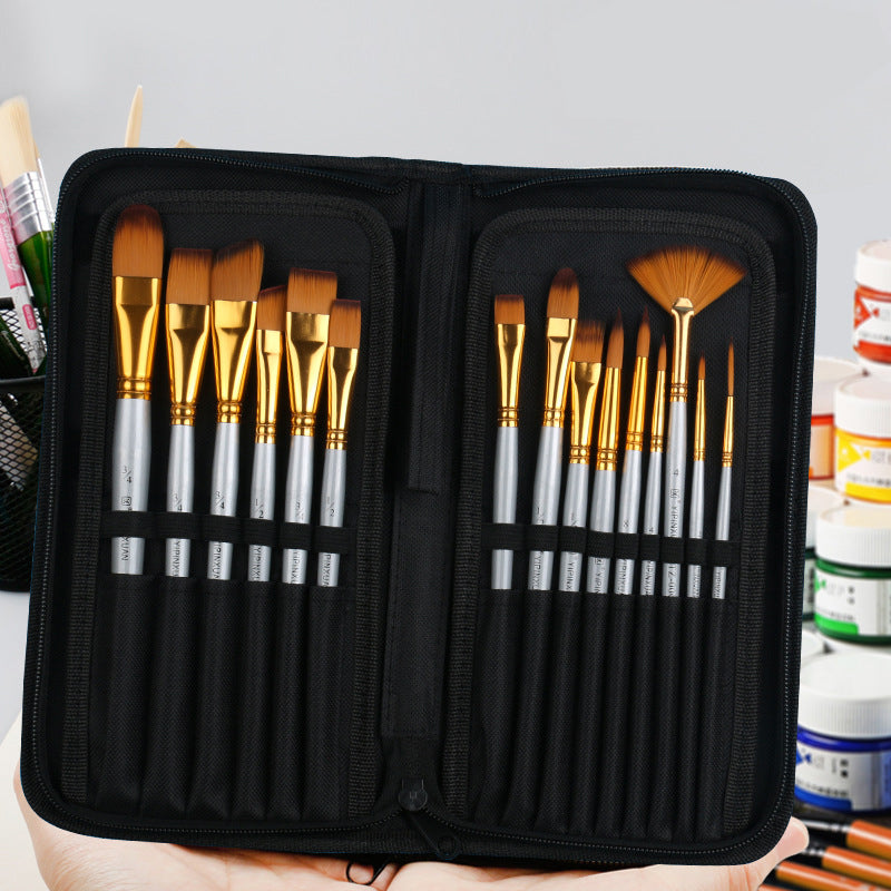 Acrylic Paint Brush Set 15 Pieces
