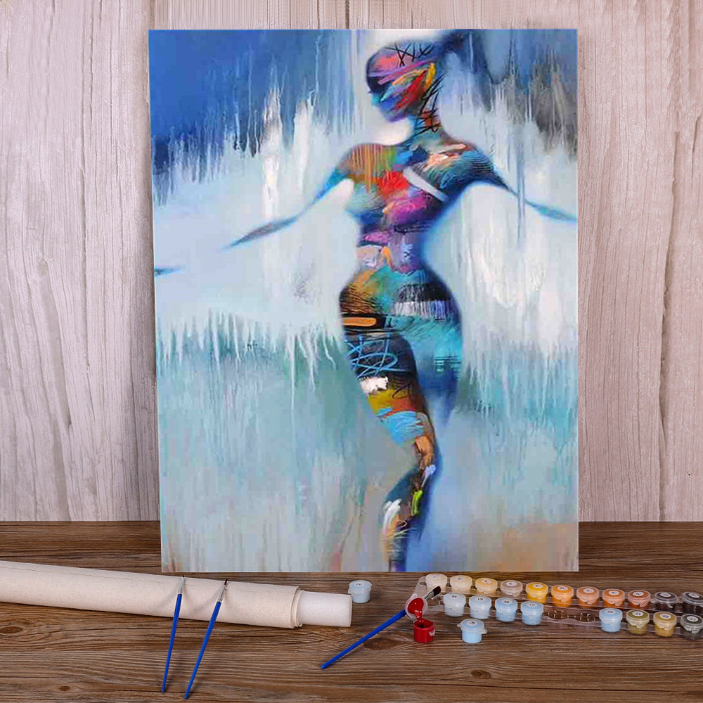 Abstract Paint by Numbers Art Kit