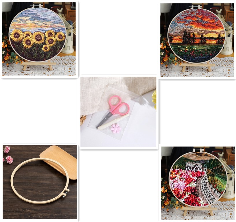 Landscape Embroidery DIY Kit