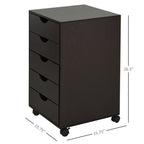 Rolling File Cabinet with 5 Drawers